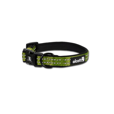 ALCOTT™ ADVENTURE COLLAR GREEN - SMALL - 25 TO 35 cm.