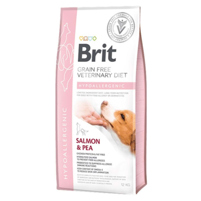 BRIT® GRAIN FREE – HYPOALLERGENIC – SALMON & PEA FLAVOR 12 kg.