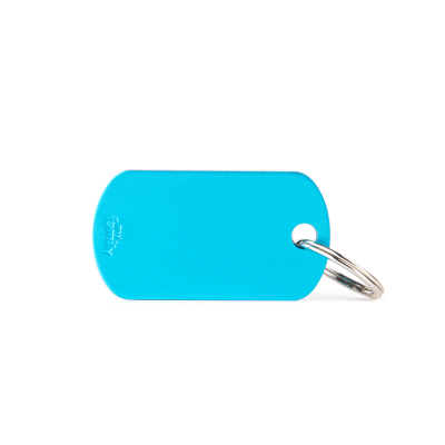 MYFAMILY®SMALL LIGHT BLUE ALUMINUM BASIC MILITARY PLATE