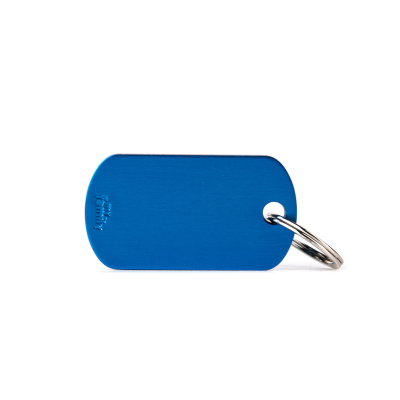 MYFAMILY® BASIC SMALL MILITARY BADGE IN BLUE ALUMINUM