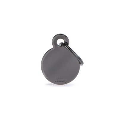 MYFAMILY® BASIC SMALL CIRCLE PLATE IN BLACK BRASS