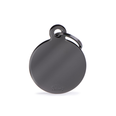 MYFAMILY® BASIC LARGE CIRCLE PLATE IN BLACK BRASS