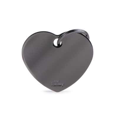 MYFAMILY® BASIC LARGE HEART PLAQUE IN BLACK BRASS