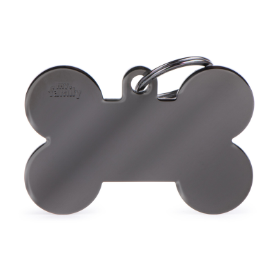 MYFAMILY® BASIC BONE PLATE XL IN BLACK BRASS