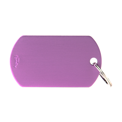 MYFAMILY® LARGE PURPLE MILITARY BASIC PLATE IN ALUMINUM