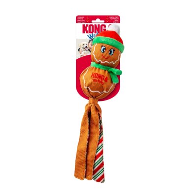 KONG® HOLIDAY WUBBA GINGERBREAD MAN