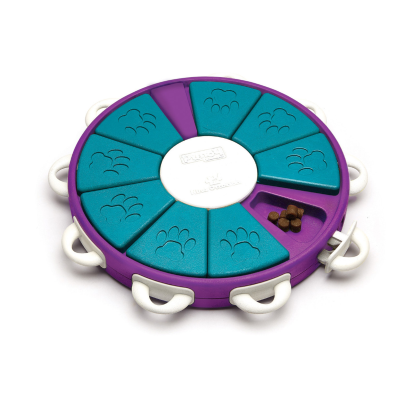 OUTWARD HOUND® DOG TWISTER INTERACTIVE TREAT PUZZLE DOG TOY - PURPLE - LEVEL 3