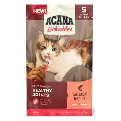 ACANA® CAT TREATS – LICKABLES – HEALTHY JOINTS – SALMON RECIPE – 5 PACK 70 gr.