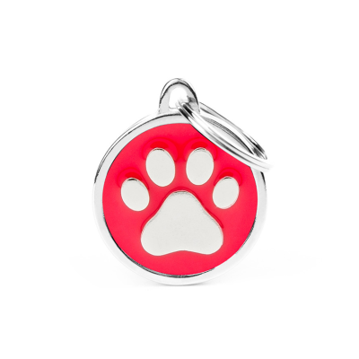 MYFAMILY®CLASSIC RED CIRCLE ID TAG