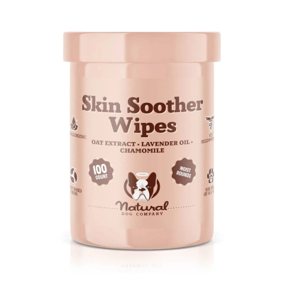 NATURAL DOG COMPANY® SKIN SOOTHER WIPES FOR DOGS – 100 COUNT