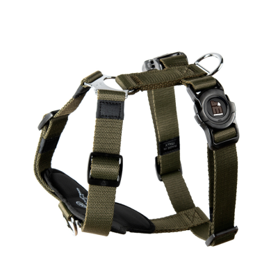MYFAMILY® MEMOPET DOG HARNESS MILITARY GREEN STRAPS