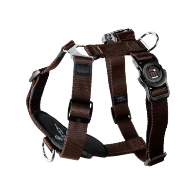 MYFAMILY® MEMOPET DOG HARNESS BROWN STRAPS