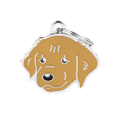 MYFAMILY® FRIENDS BROWN GOLDEN RETRIEVER DOG TAG