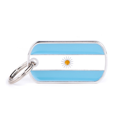 MYFAMILY® FLAGS ARGENTINA FLAG ID TAG