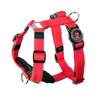 MYFAMILY® MEMOPET DOG HARNESS RED STRAPS
