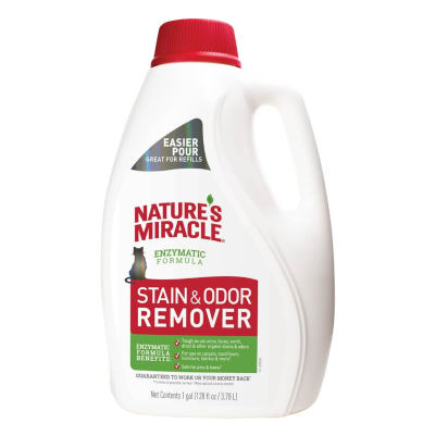 NATURE’S MIRACLE® ENZYMATIC FORMULA STAIN & ODOR REMOVER FOR CATS 3.78 LTS